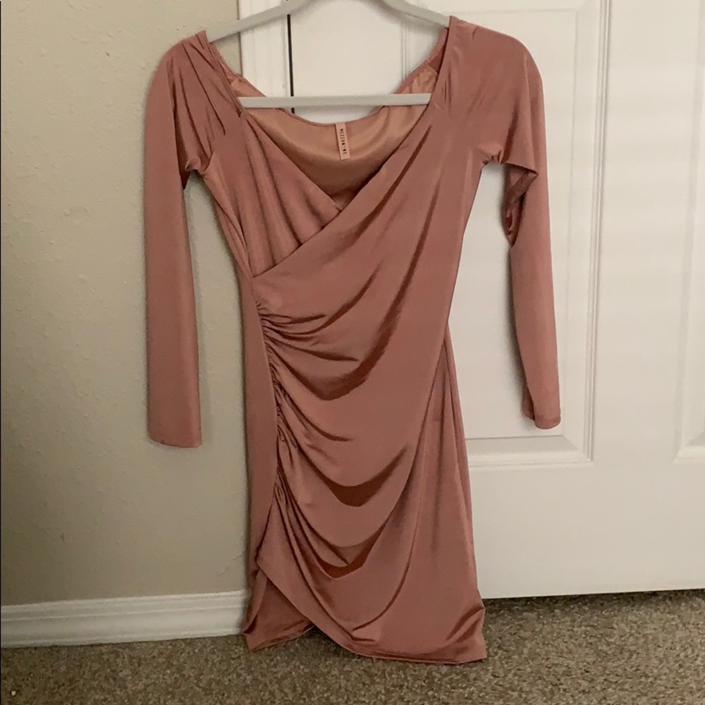 Silky Long Sleeve Dress